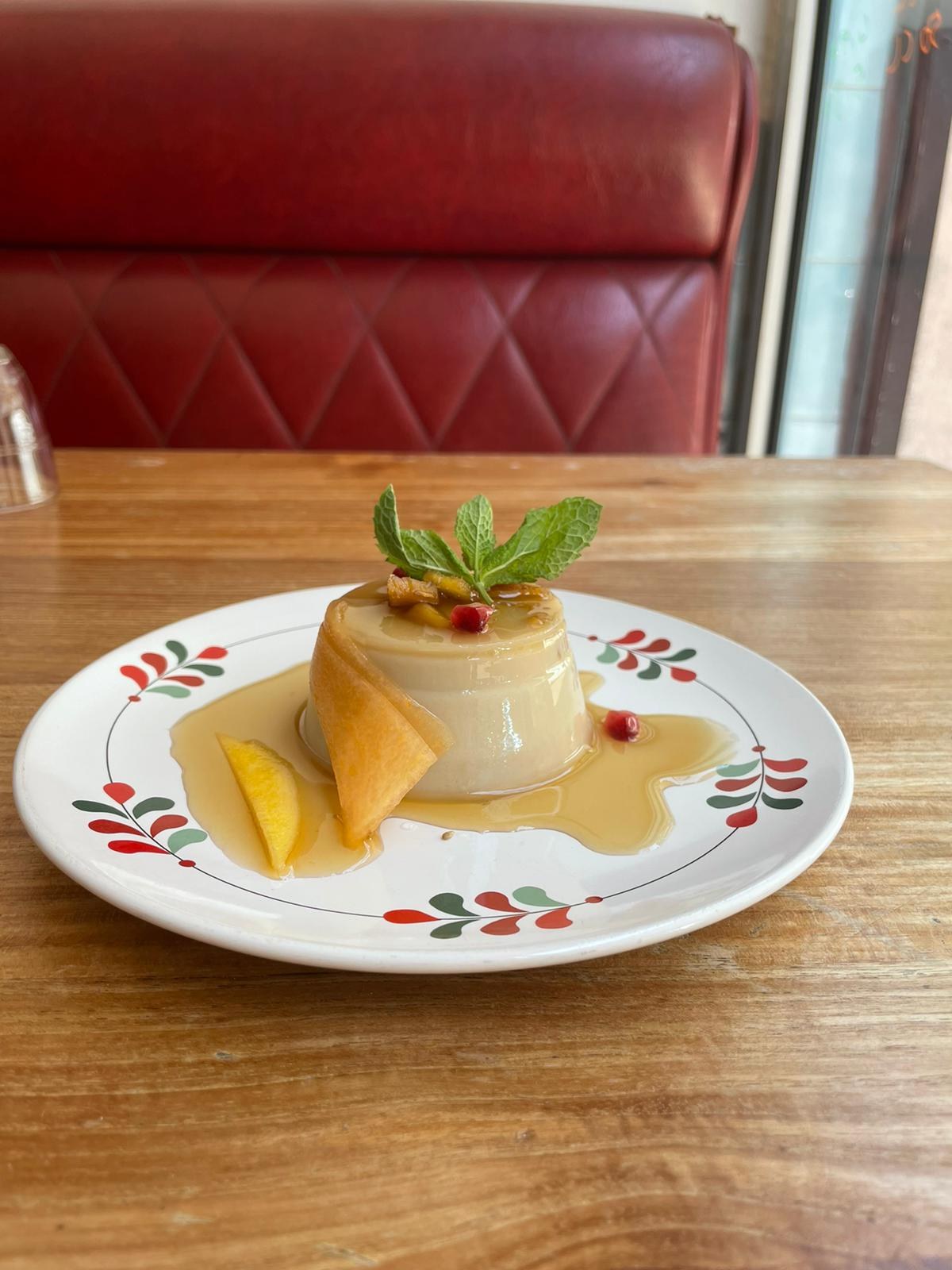 Panna cotta maison servie en salle chez Tuk Tuk